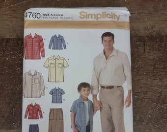 Simplicity Pattern 4760 - Men and Boy Clothes
