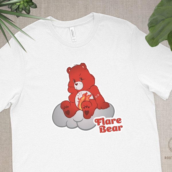 Flare Bear, unisex tshirt, chronic health, spoonie, flare day shirt