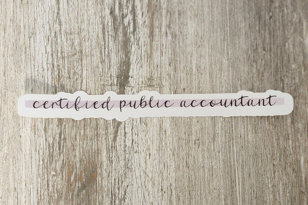 CPA Sticker in Purple - Glossy Finish - Etsy