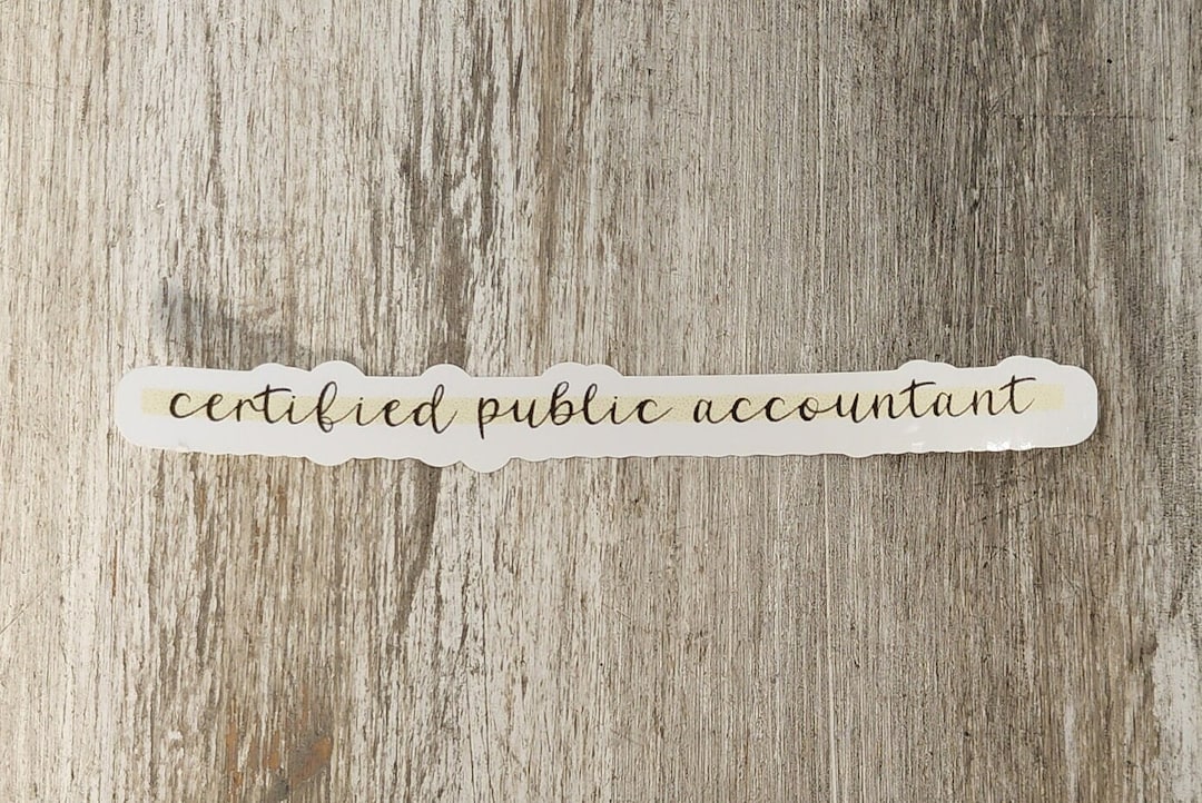 CPA Sticker in Yellow - Glossy Finish - Etsy