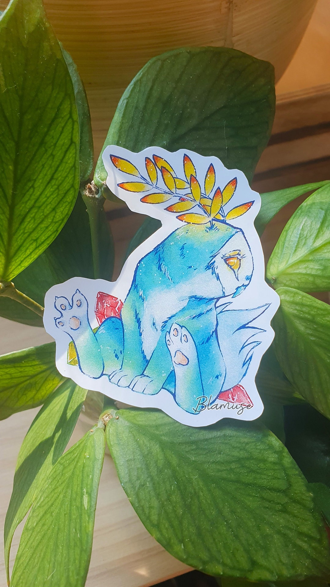 Blupee Vinyl Sticker - Watercolor Illustration - Zelda - Etsy