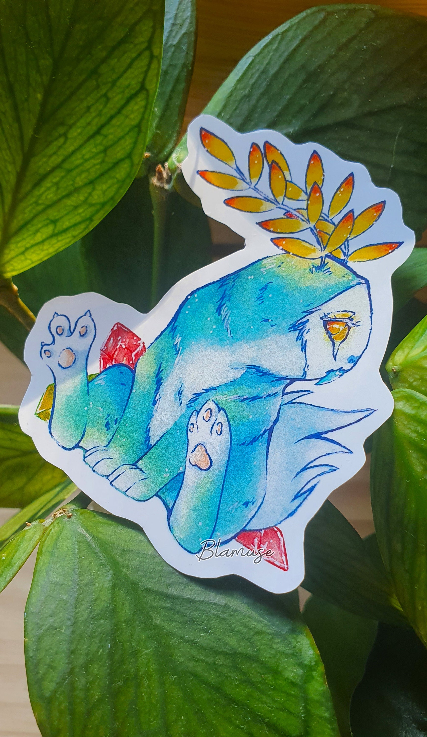 Blupee Vinyl Sticker - Watercolor Illustration - Zelda - Etsy