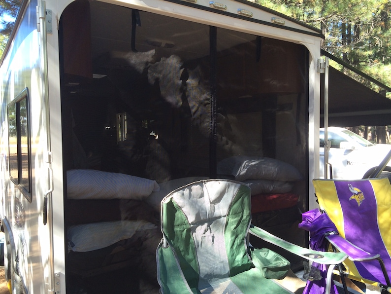 Custom Toy Hauler Rear Screen for Toy Hauler Ramp Enclosed Trailer Made