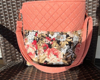 2-Piece Set Floral Quilted Crossbody Bag For Women - Small Cute Tote With Multiple Pockets, Adjustable Shoulder Strap - View #4