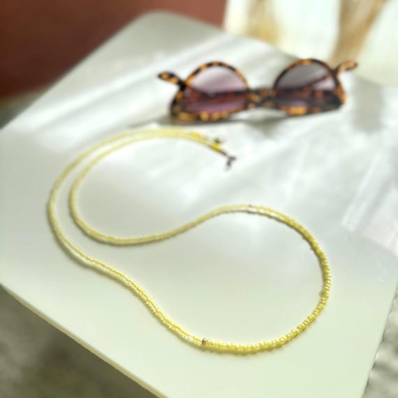 Glasses chain yellow