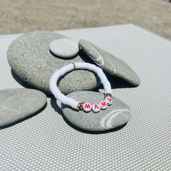 Katsuki/Heishi tassel bracelet