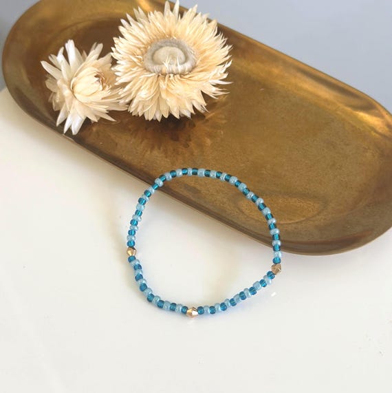 Bracelet blue, elastic