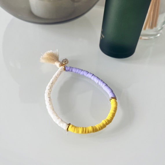 Katsuki/Heishi bracelet, elastic - wertbrandings -
