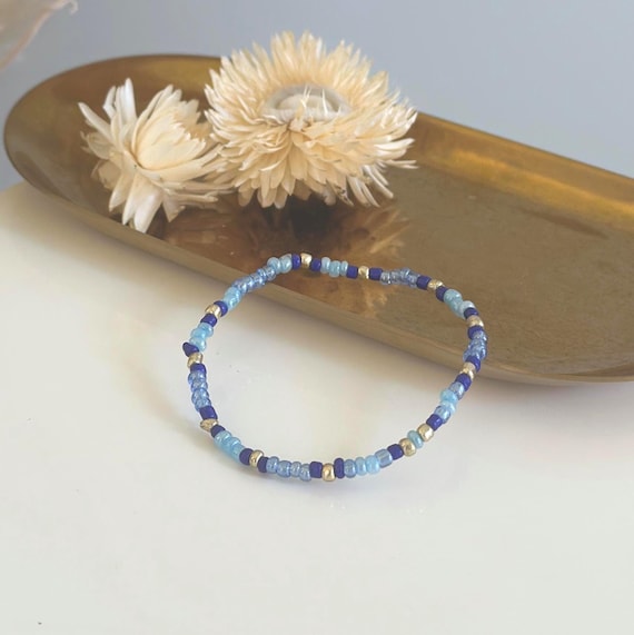 Bracelet blue, elastic