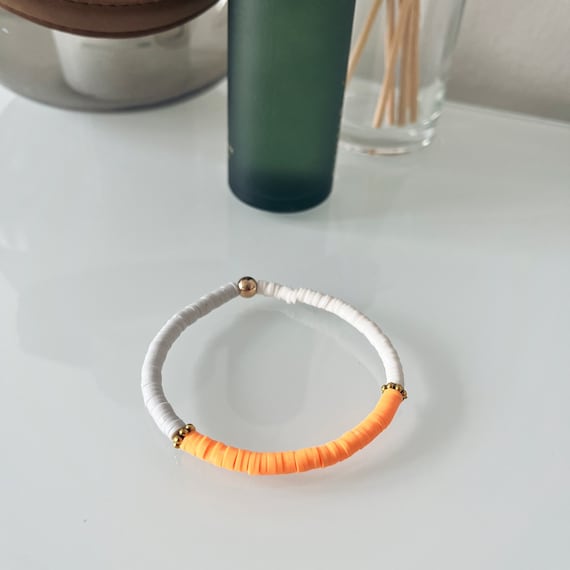 Katsuki/Heishi bracelet, elastic - wertbrandings -