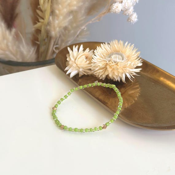Bracelet green, elastic