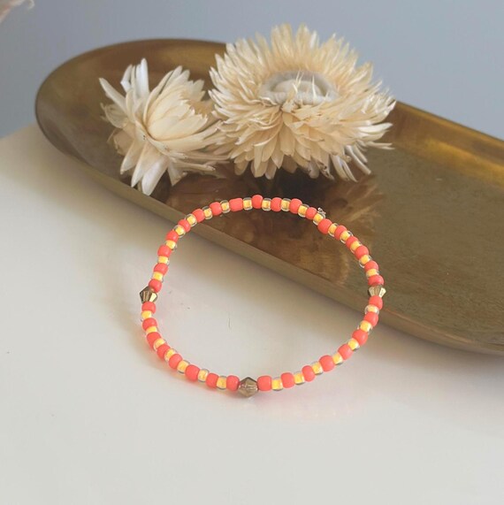 Bracelet "Neon" Orange/Orange, elastic