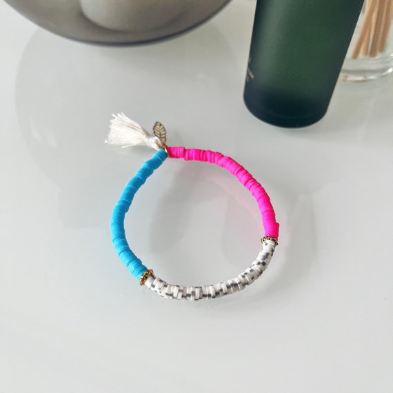 Katsuki/Heishi bracelet, elastic - wertbrandings -
