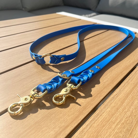 YELL OH BELLO dog leash made of Biothane (leather substitute), multi-adjustable, pattern