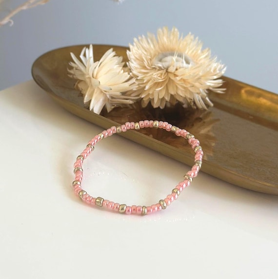 Bracelet light pink, elastic