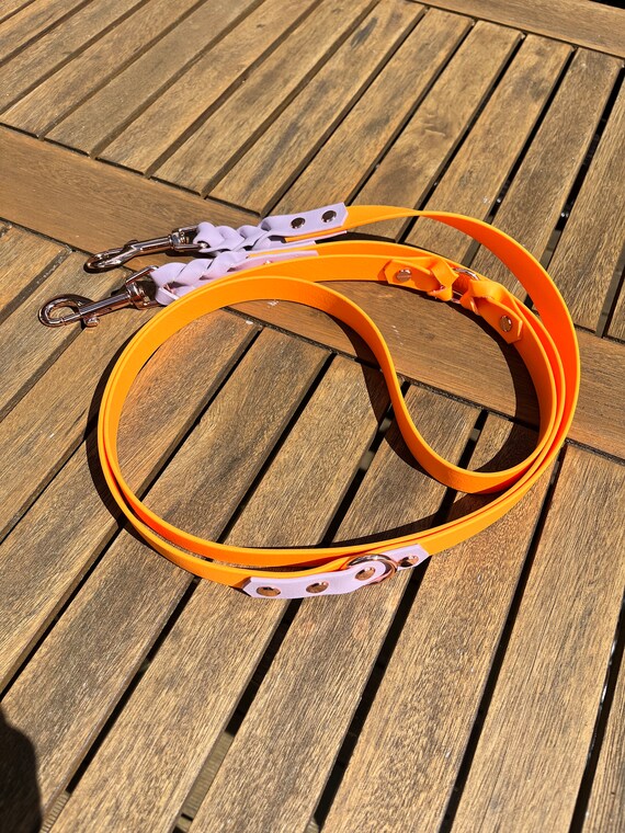 YELLoBELLO dog leash made of Biothane (leather substitute), multi-adjustable