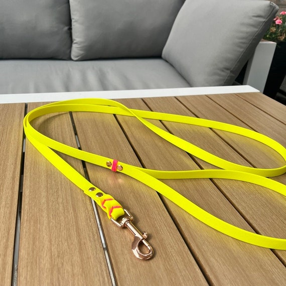YELLoBELLO dog leash made of Biothane (leather substitute), with loop