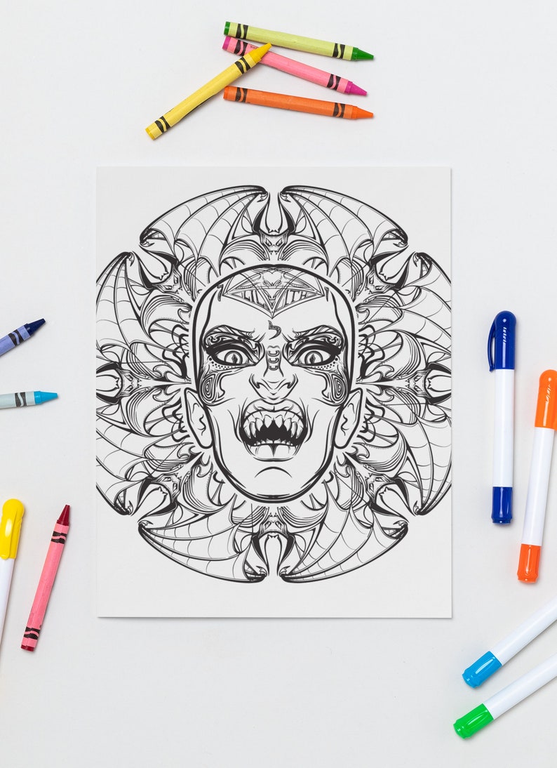 The Witchy Ones Occult Coloring Book for Adults, 45 Coloring Pages