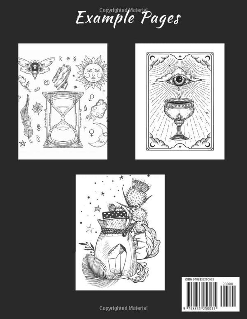 The Witchy Ones Occult Coloring Book for Adults, 45 Coloring Pages