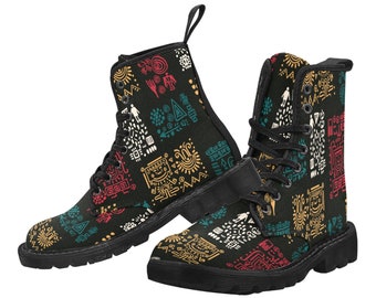 African Print Boots - Etsy