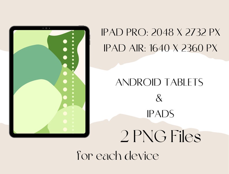 Sage Green Ipad Air Ipad Pro Wallpaper Tablet Background Etsy