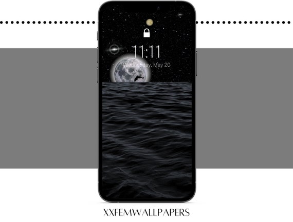 Dark Space Wallpaper Iphone Dark Phone Background HD - Etsy
