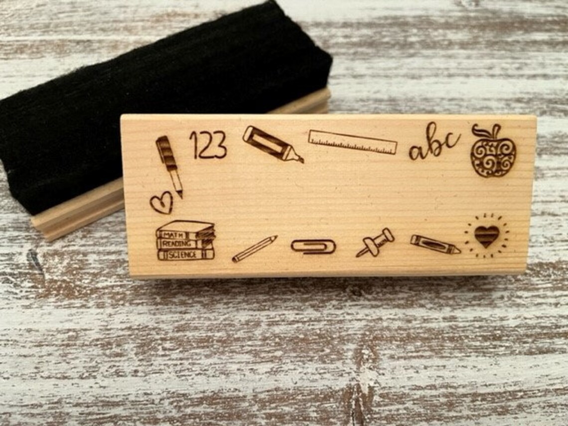 Teacher Gift Dry Erase/blackboard Eraser Custom Laser Etsy