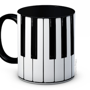 Piano Keyboard - Musician - High Quality Ceramic Coffee Mug