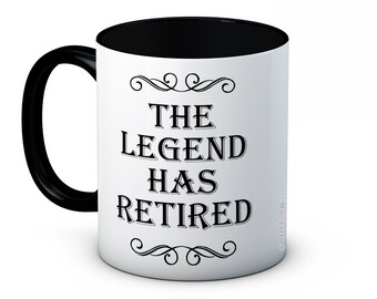 Tazza Da Caffè In Ceramica "I'm Retired Now Go And Ask Somebody Else" | 443 Ml Con Interno Nero | Mug-tastic