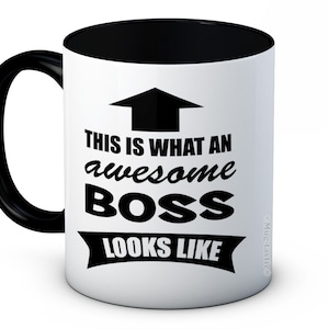 This is What an Awesome Boss Looks Like - Ceramic Coffee Mug - A Great Gift Idea for Any Occasion
