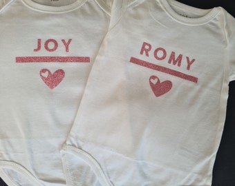 Personalized first name bodysuit