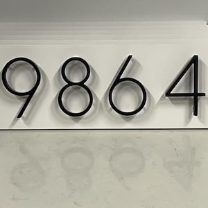Modern Black House Numbers Set – Durable Address Numbers for Home