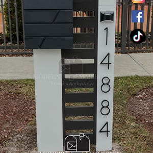 Modern Locking Aluminum Mailbox for Outdoor Use – Durable Stand