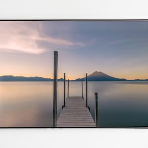 Landscape in Guatamala Sunrise at Lake Atitlan Frame