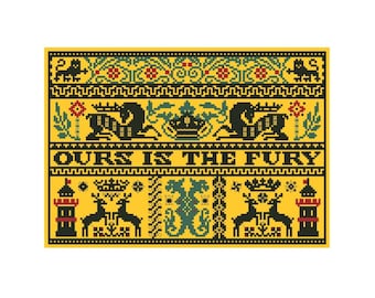 PDF: Baratheon Sampler Pattern/Chart for Cross Stitch