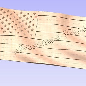 American Pride flag clipart instant download stl file