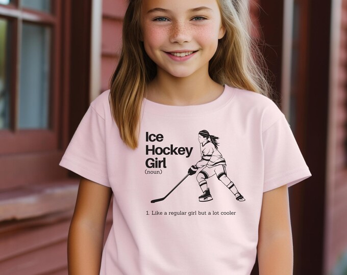 Ice Hockey Girl Definition Youth Tee