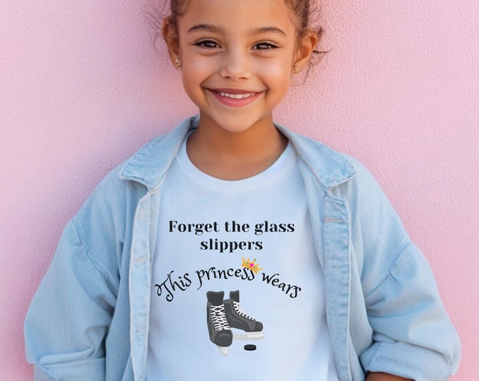 This Princess Wears Hockey Skates Youth Tee