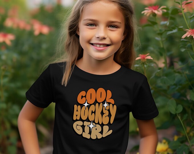 Cool Hockey Girl Youth Tee