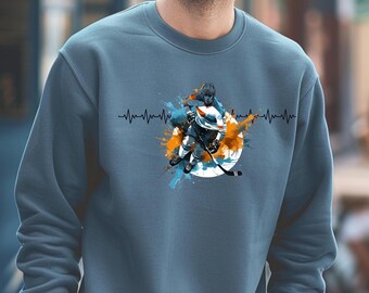 Heartbeat Hockey Unisex Sweatshirt and Hoodie