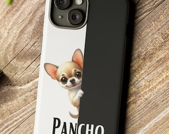 Funda personalizada de Chihuahua para iPhone y Galaxy: resistente, compatible con MagSafe.