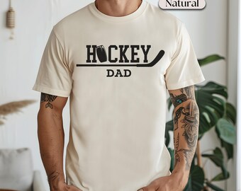 Hockey Dad Jersey Unisex Short Sleeve Tee, Gift for Hockey Dad, Hockey Fathers Day Gift for Dad