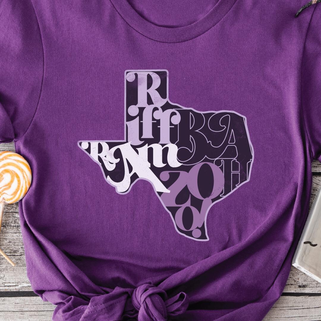 Riff Ram Boo Zah TCU Shirt in Texas Shape - Etsy