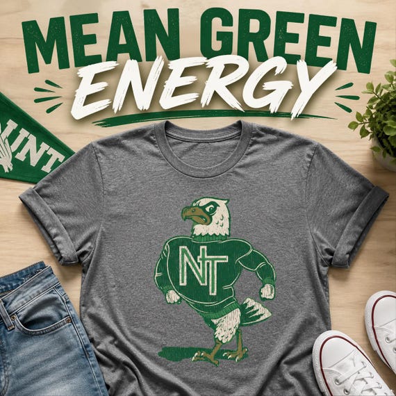 UNT Scrappy Eagle Shirt • University of North Texas Tee • Vintage College Mascot Shirt • UNT Alumni Gift • Game Day Shirt • Retro UNT Tee