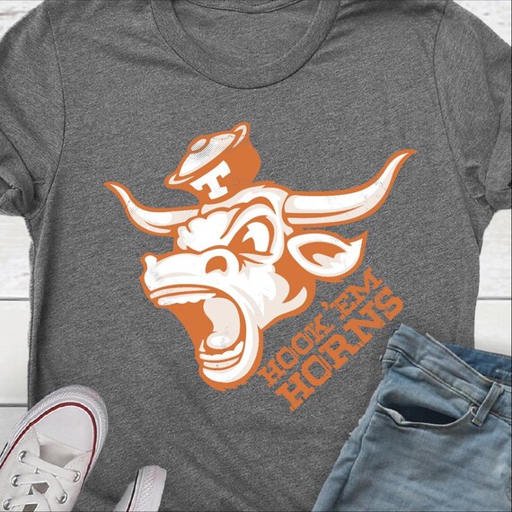 Bevo Hook ’Em Horns Shirt • Texas Longhorns Tee • University of Texas Game Day Shirt • Burnt Orange College Spirit • Austin TX Apparel