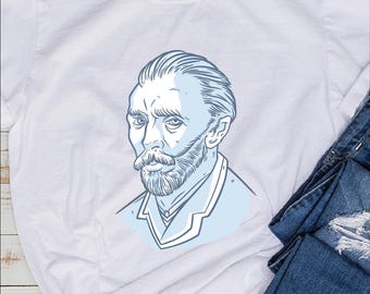 Van Gogh Inspired Shirt • Starry Night Art Tee • Gifts for Art Lovers & Teachers • Painter Aesthetic Graphic