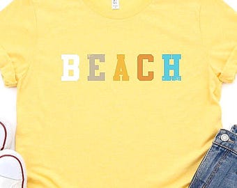 Sunny Vibes Tee • Beach Lover Shirt • Summer Graphic Tee • Retro Sunshine T‑Shirt • Coastal Vacation Outfit • Unisex Bella Canvas Tee