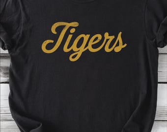Tigers Baseball Spirit Shirt • Comfort Colors Game Day Tee • Tigers Mascot Baseball T‑Shirt • School Spirit Graphic Tee • Team Pride