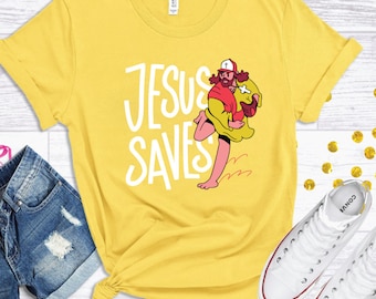 Jesus Saves (Baseball) - Gifts for Christians and Baseball Fans