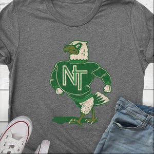 North Texas Mean Green Proud Parent Mom T-Shirt - UNT Fan Shirt For Moms, Charcoal Heather